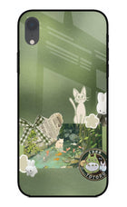 Aesthetic anime iPhone XR Glass Case