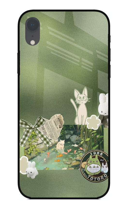 Aesthetic anime iPhone XR Glass Case