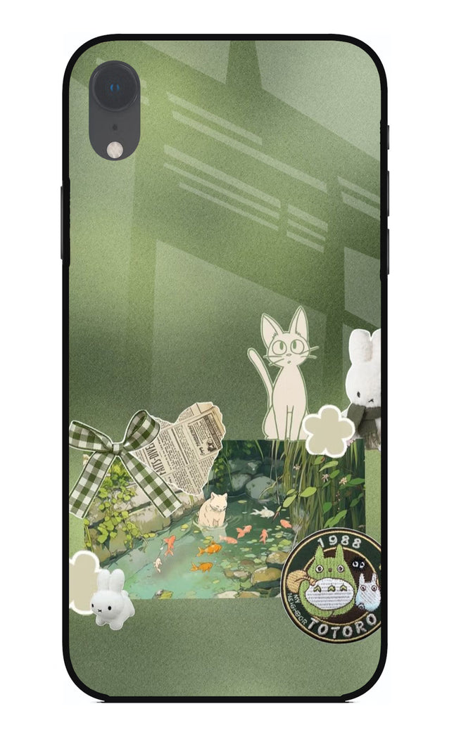 Aesthetic anime iPhone XR Glass Case
