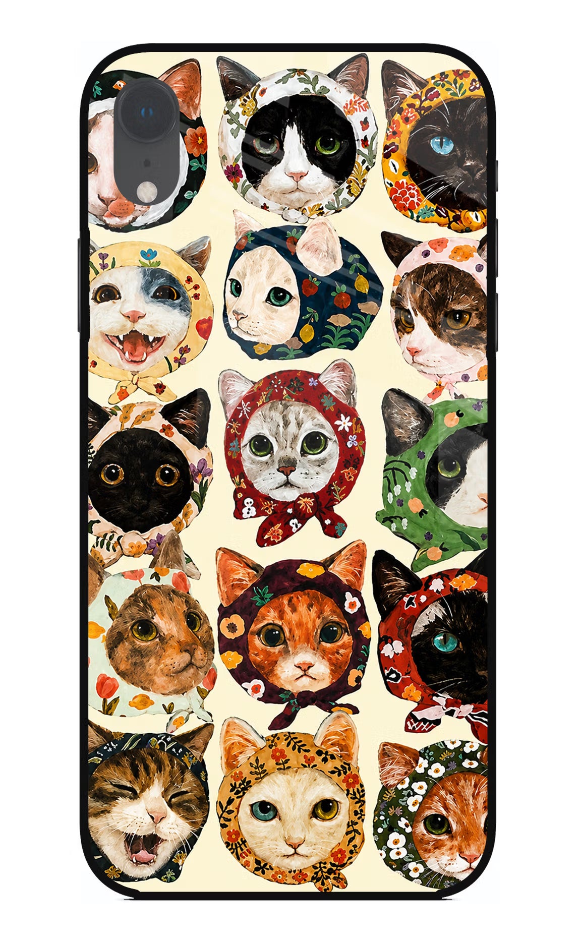 Cool Cat iPhone XR Glass Case