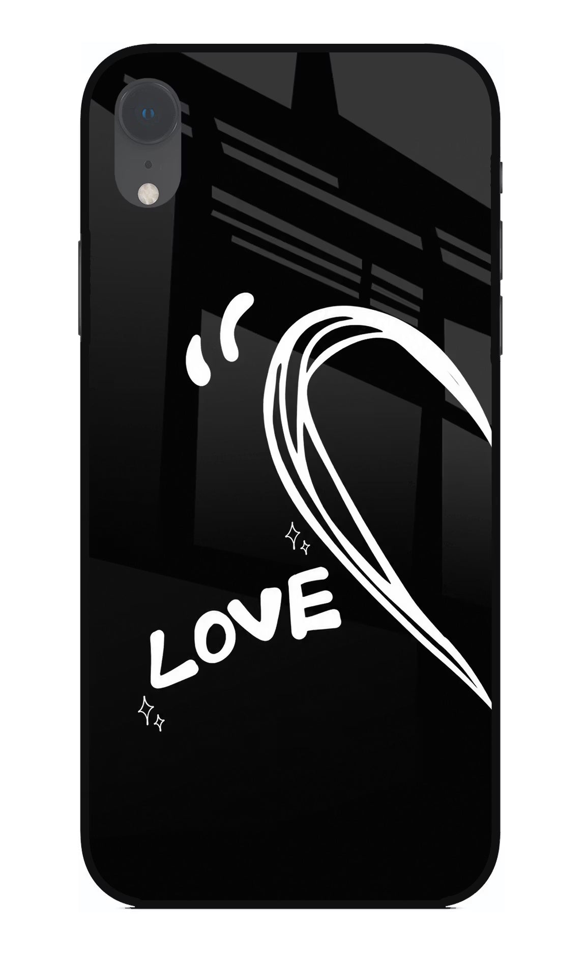 Love Line iPhone XR Glass Case