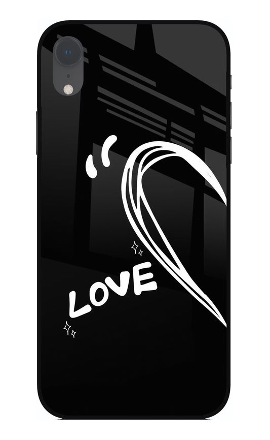 Love Line iPhone XR Glass Case
