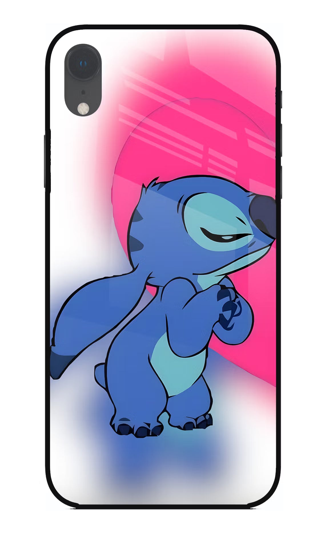 Stitch Hug iPhone XR Glass Case