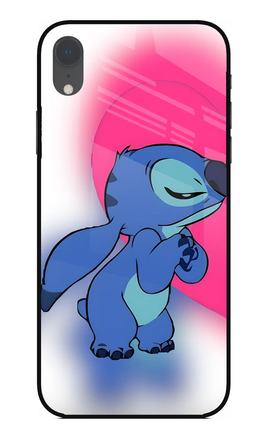 Stitch Hug iPhone XR Glass Case