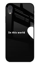 This World iPhone XR Glass Case