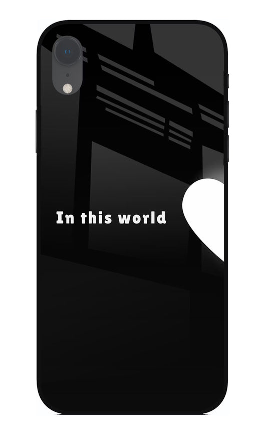 This World iPhone XR Glass Case