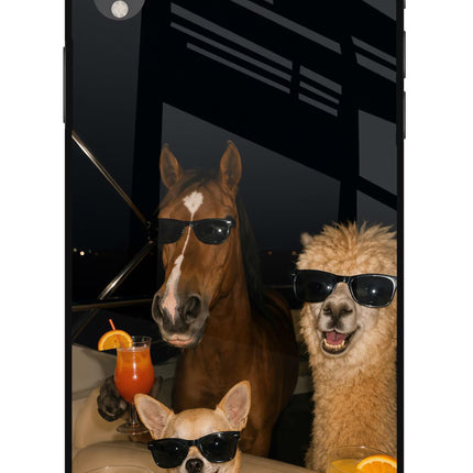 Party Squad iPhone XR Glass Case