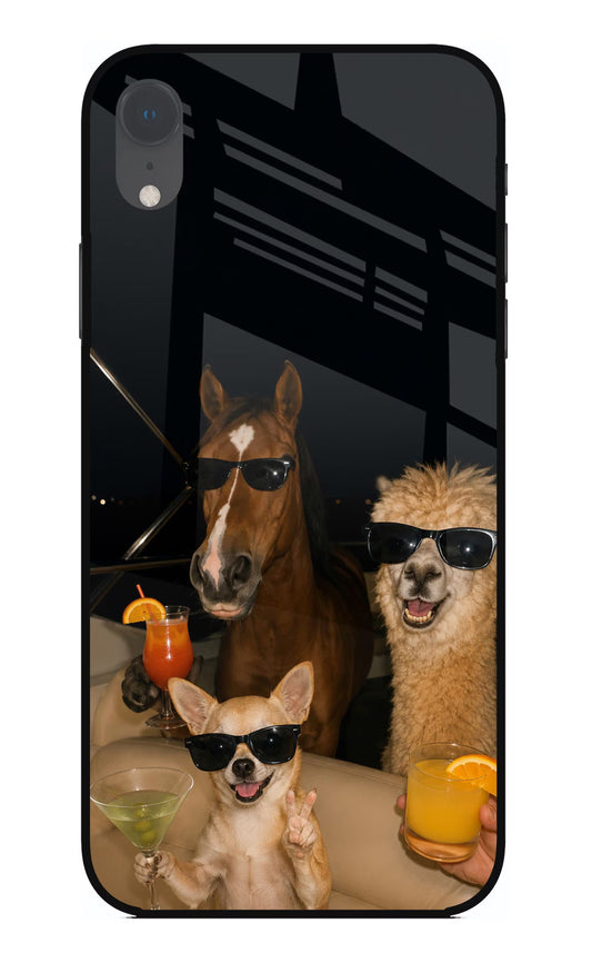Party Squad iPhone XR Glass Case
