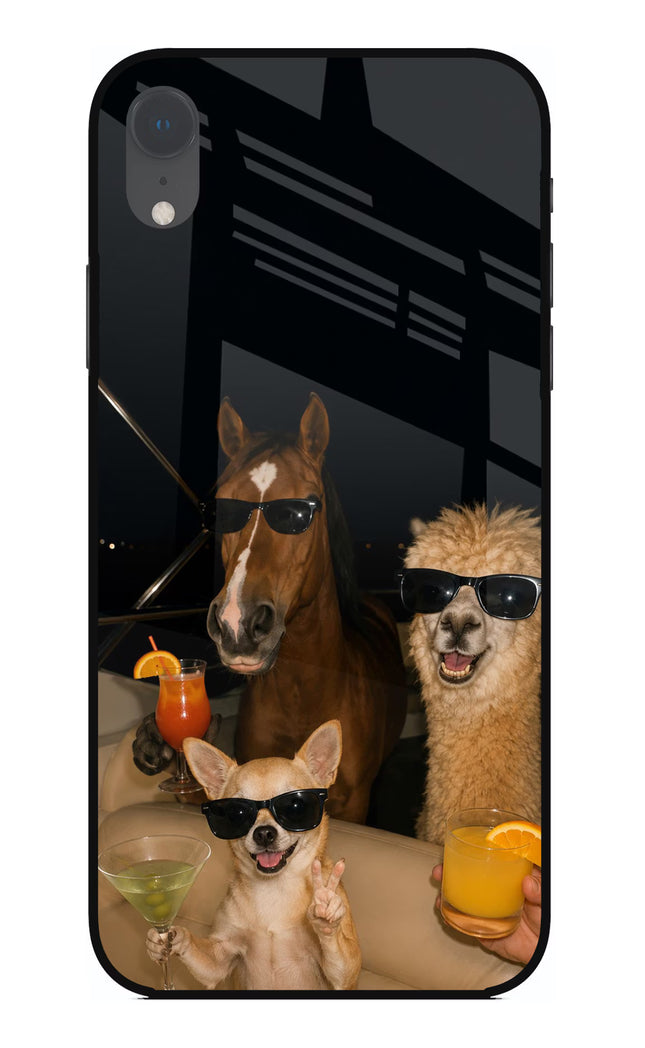 Party Squad iPhone XR Glass Case