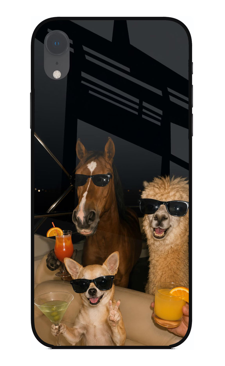 Party Squad iPhone XR Back Cover, Glass case