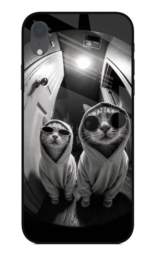 Hood Cats iPhone XR Glass Case