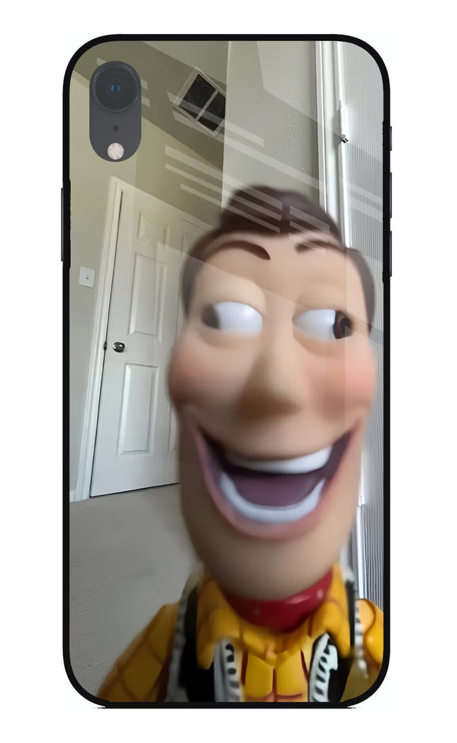 Side Eye Woody iPhone XR Glass Case