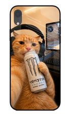 Gamer Cat Energy iPhone XR Glass Case