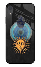 Divine Sun iPhone XR Glass Case Back Cover by Casekaro