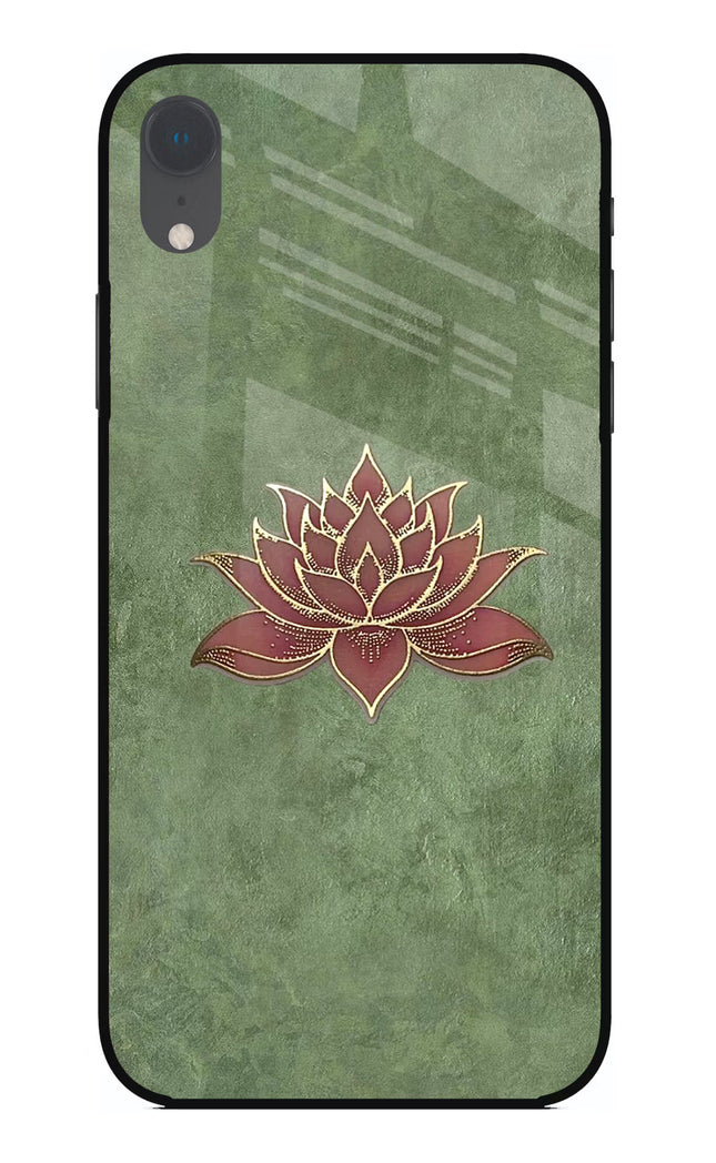Lotus Grace iPhone XR Glass Case