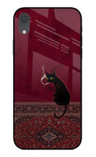 Midnight Cat iPhone XR Glass Case