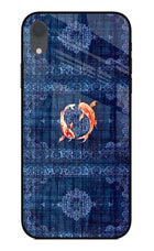 Koi Blue iPhone XR Glass Case
