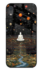 Space Monk iPhone XR Glass Case