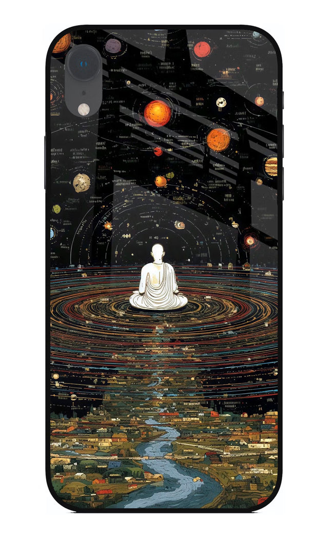 Space Monk iPhone XR Glass Case