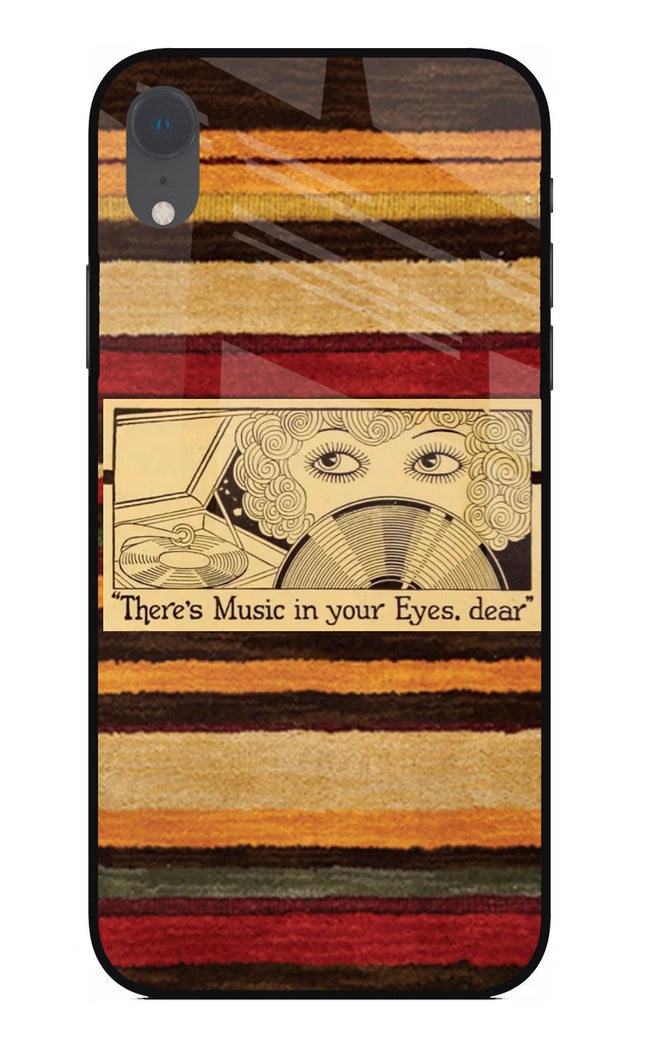 Vinyl Stripes iPhone XR Glass Case