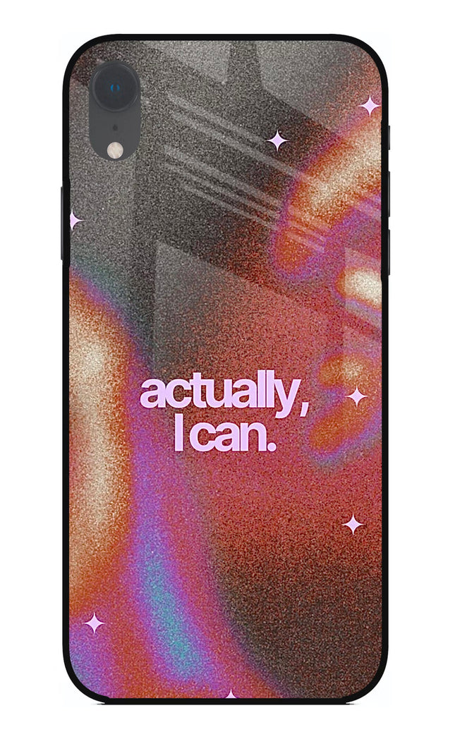 Pink Aura iPhone XR Glass Case