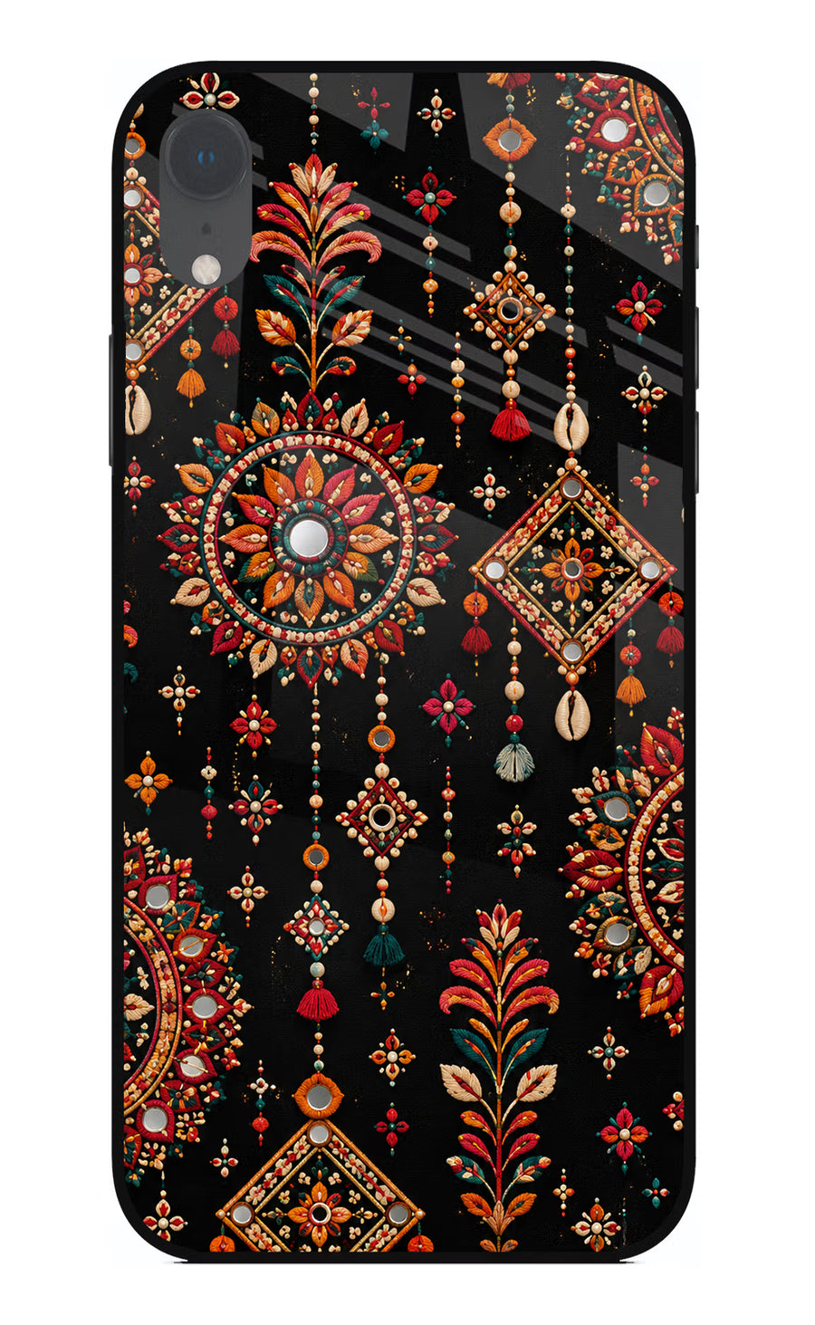 Boho Noir iPhone XR Back Cover, Glass case