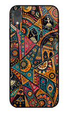 Folk Print iPhone XR Glass Case