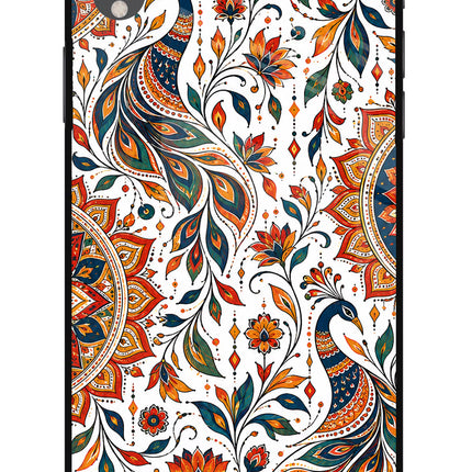 White Mayura iPhone XR Glass Case