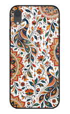 White Mayura iPhone XR Glass Case