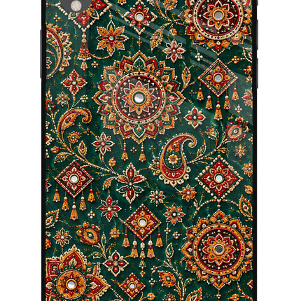 Green Pataka iPhone XR Glass Case