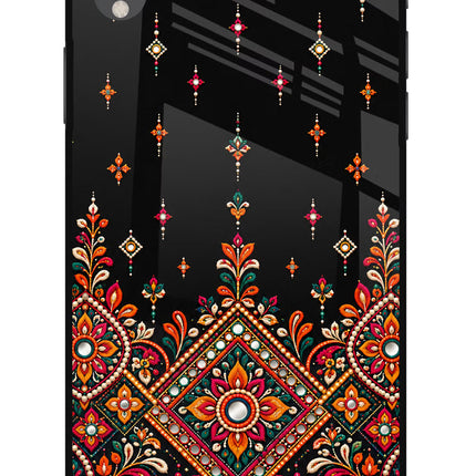 Noir Mehfil iPhone XR Glass Case
