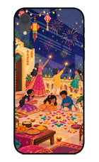Diwali Night iPhone XR Glass Case