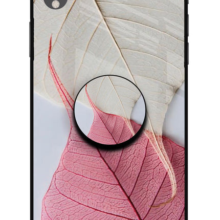 White Pink Leaf iPhone XR Pop Case by Casekaro