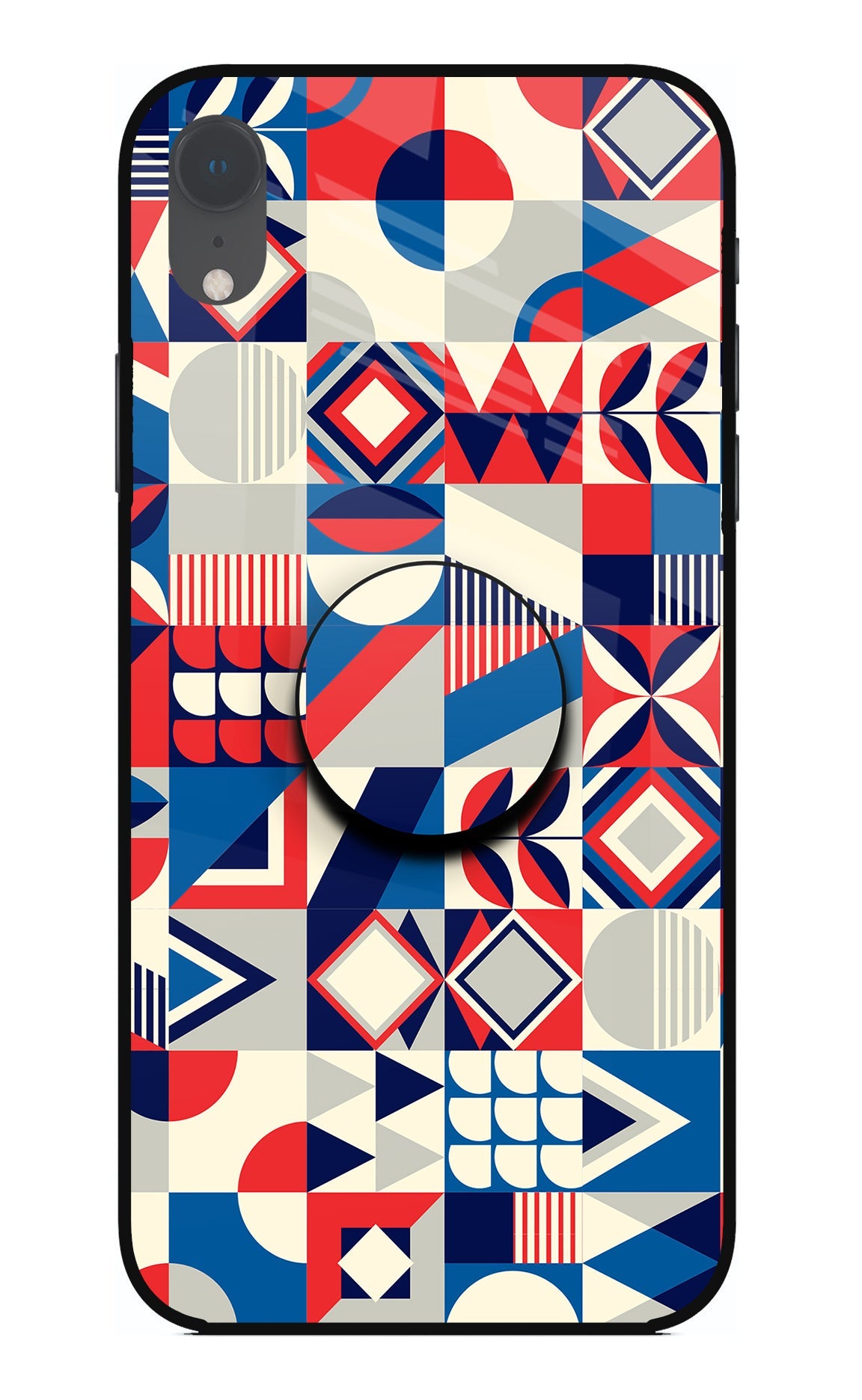 Colorful Pattern iPhone XR Glass Case