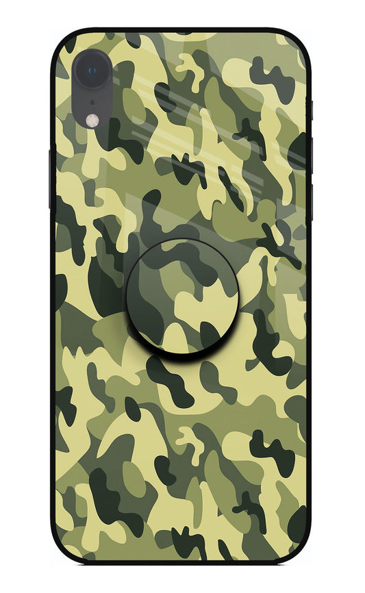 Camouflage iPhone XR Glass Case