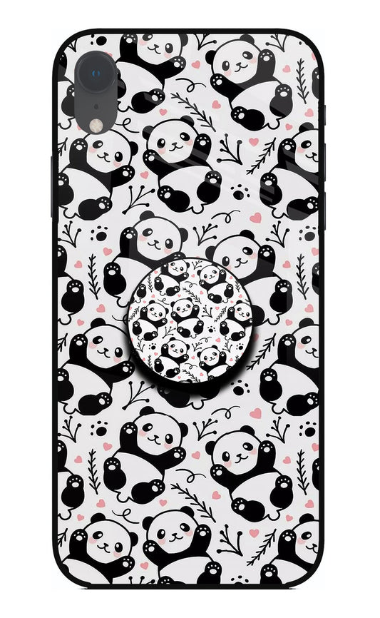 Cute Panda iPhone XR Glass Case