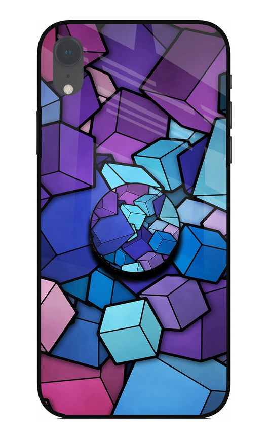 Cubic Abstract iPhone XR Glass Case
