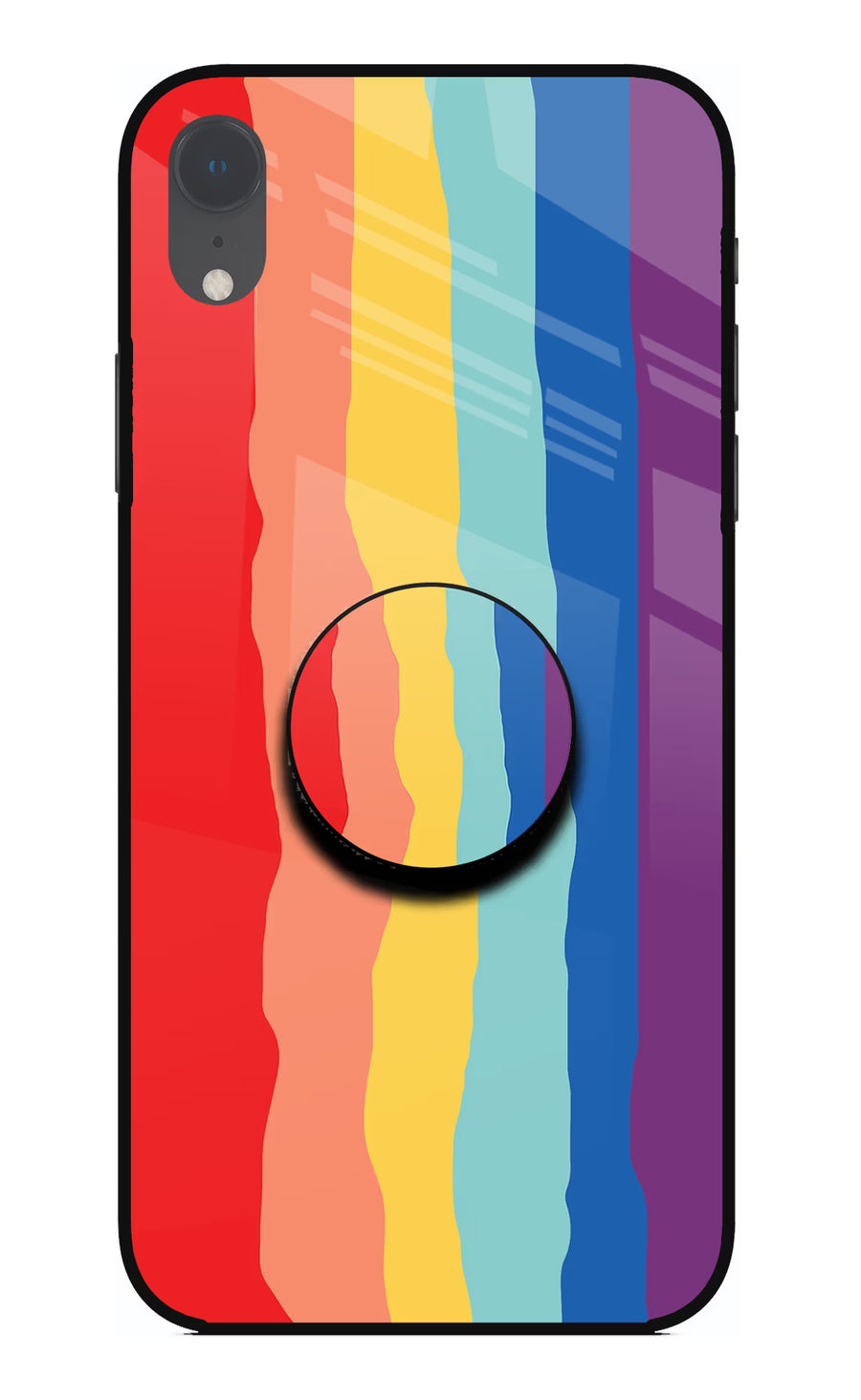 Rainbow iPhone XR Pop Case, Glass case
