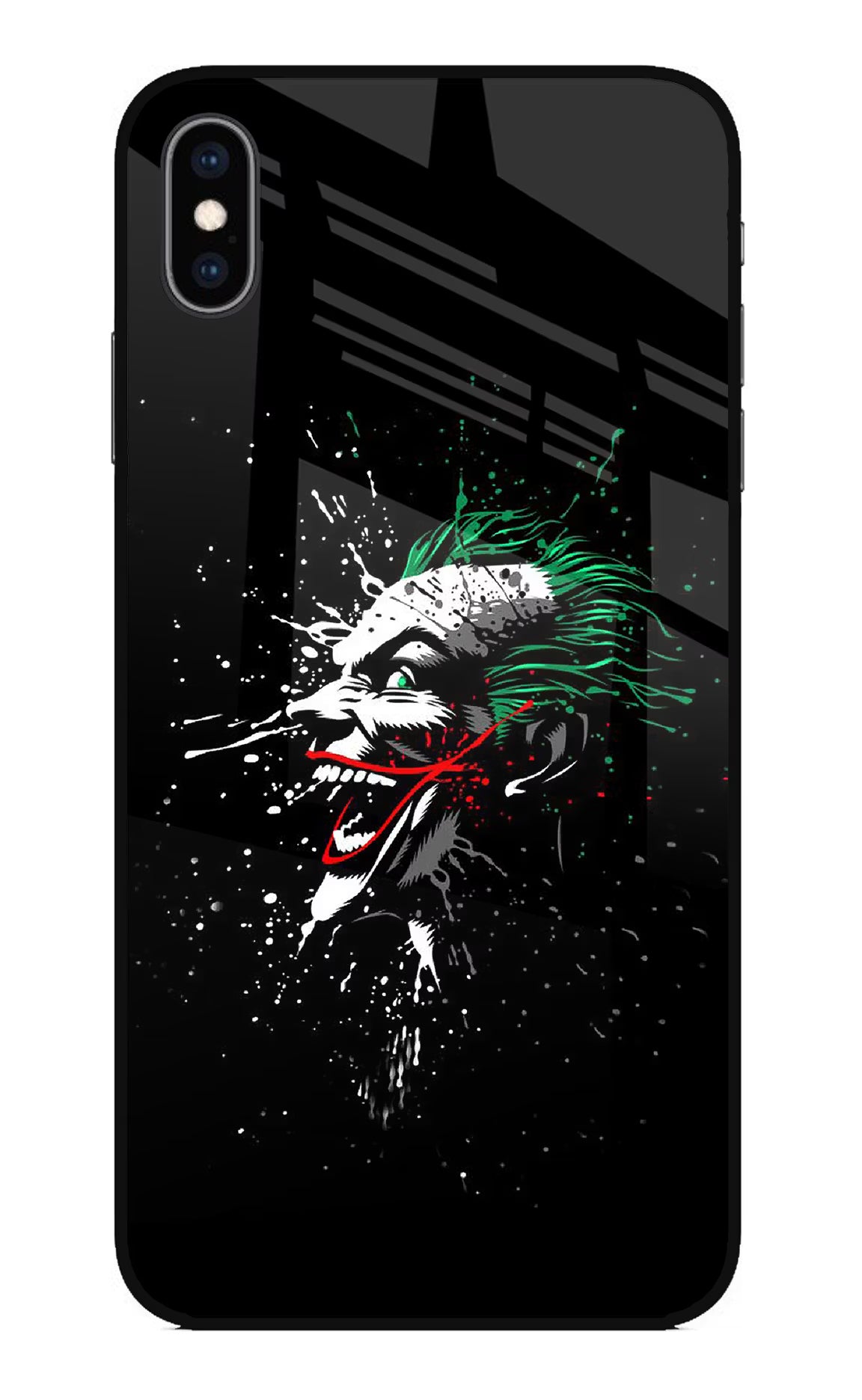 Joker iPhone XS Max Glass Case Back Cover by Casekaro