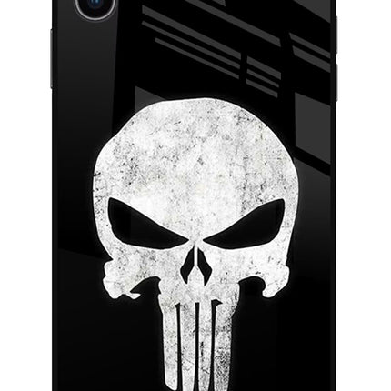 Punisher Skull iPhone XS Max Glass Case Back Cover by Casekaro