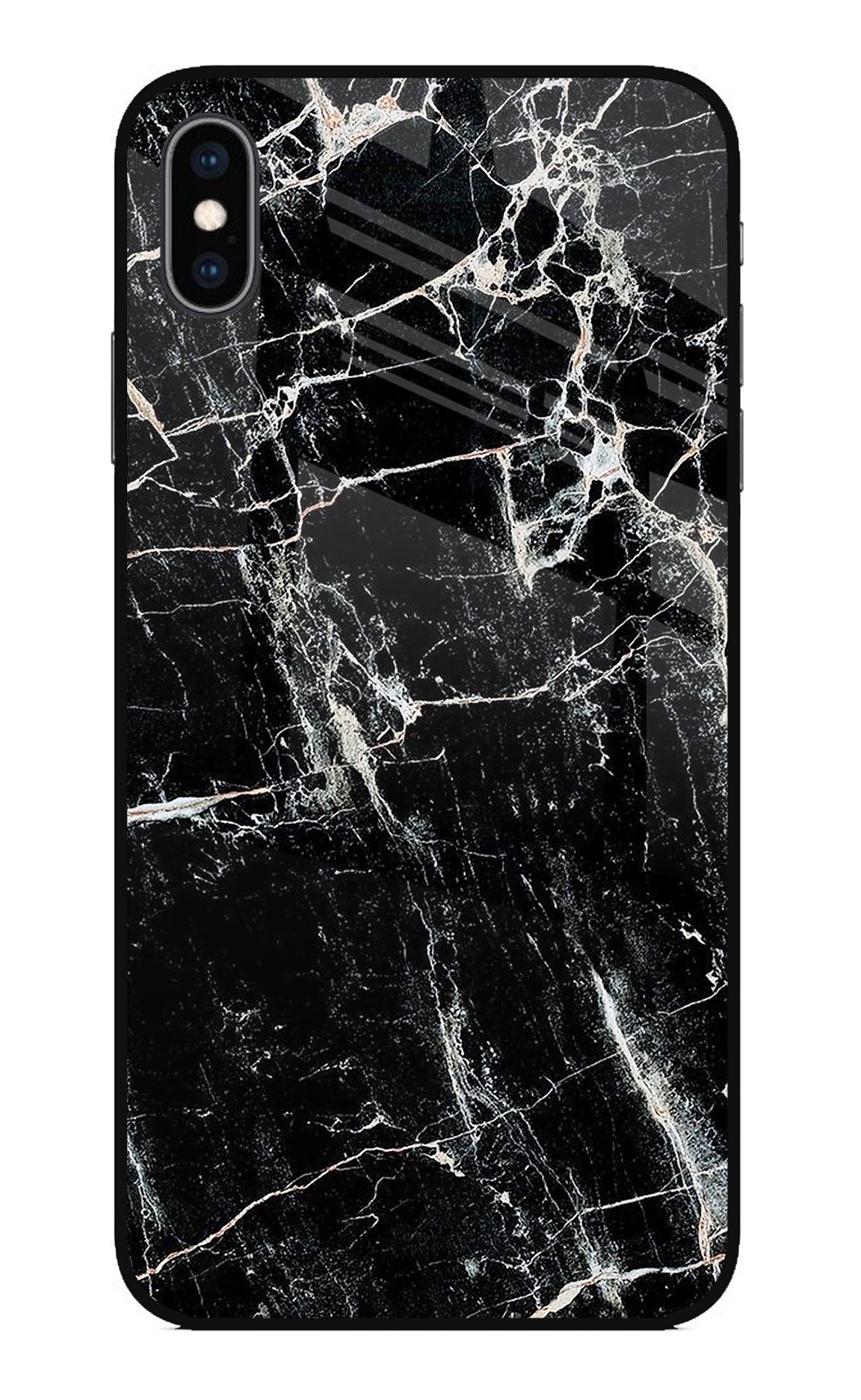 Black Marble Texture iPhone XS Max Back Cover