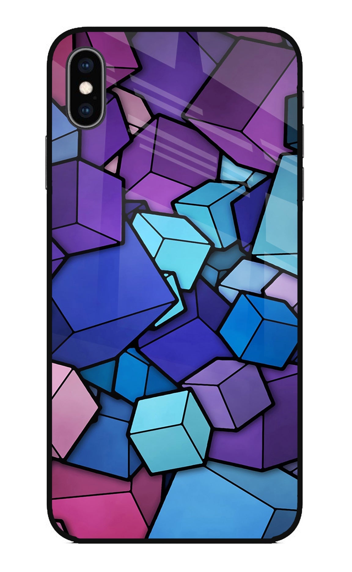 Cubic Abstract iPhone XS Max Back Cover