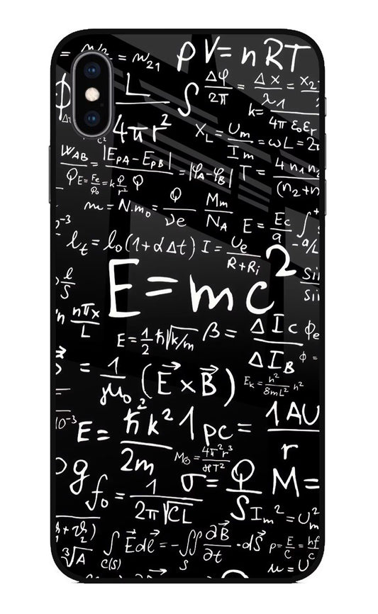 Physics Formula iPhone XS Max Glass Case