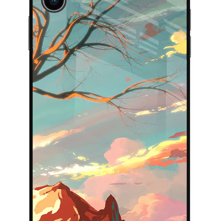 Scenery iPhone XS Max Glass Case Back Cover by Casekaro