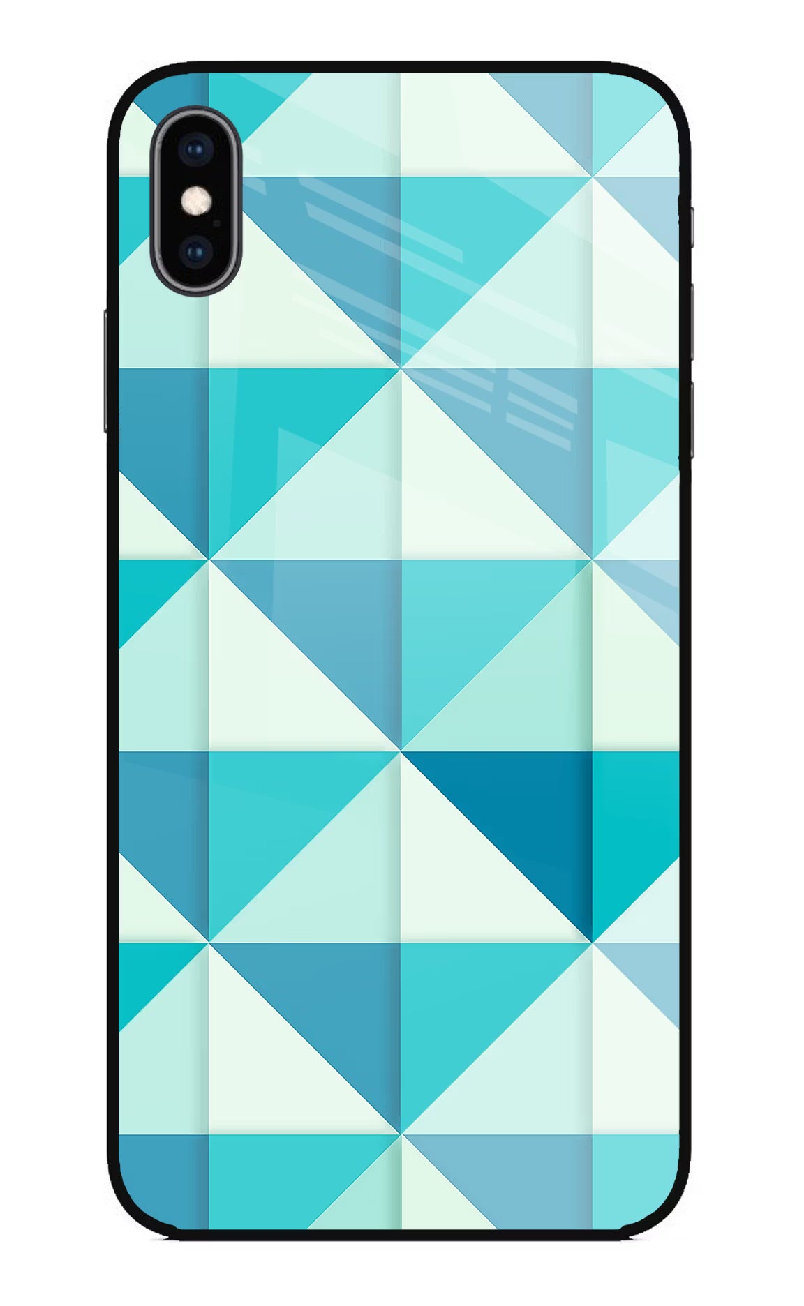Abstract iPhone XS Max Glass Case Back Cover by Casekaro