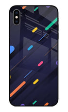 Abstract Design iPhone XS Max Glass Case