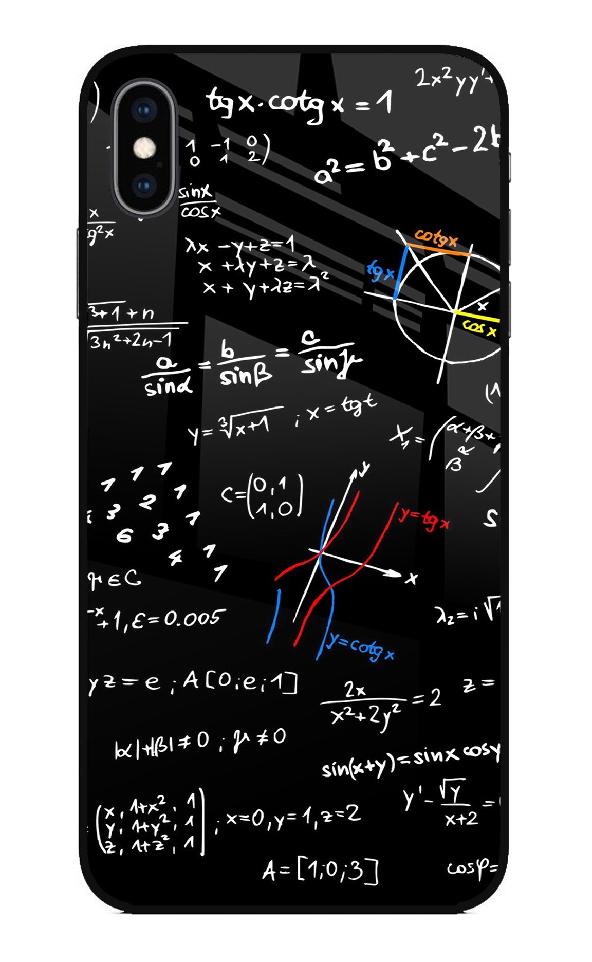 Mathematics Formula iPhone XS Max Back Cover