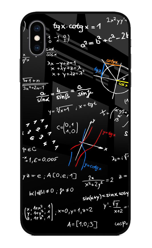 Mathematics Formula iPhone XS Max Glass Case