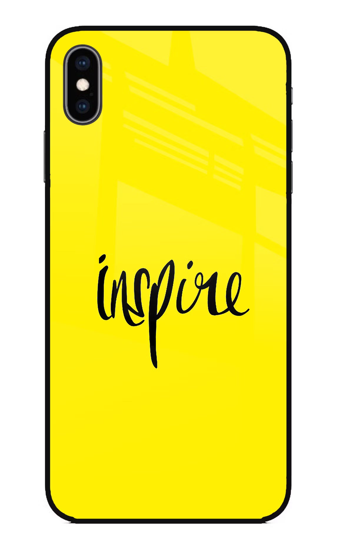 Inspire iPhone XS Max Glass Case Back Cover by Casekaro