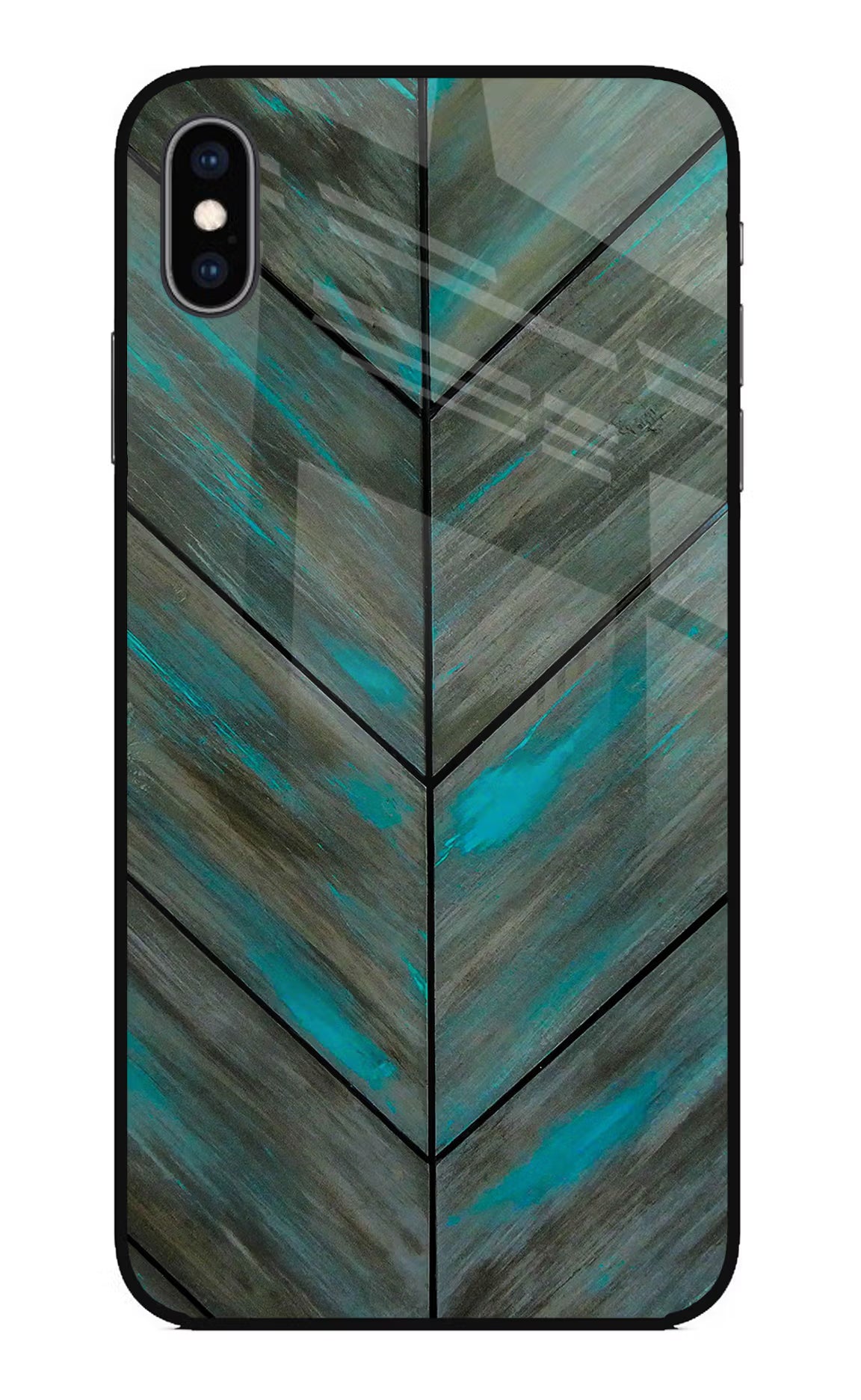Pattern iPhone XS Max Glass Case Back Cover by Casekaro
